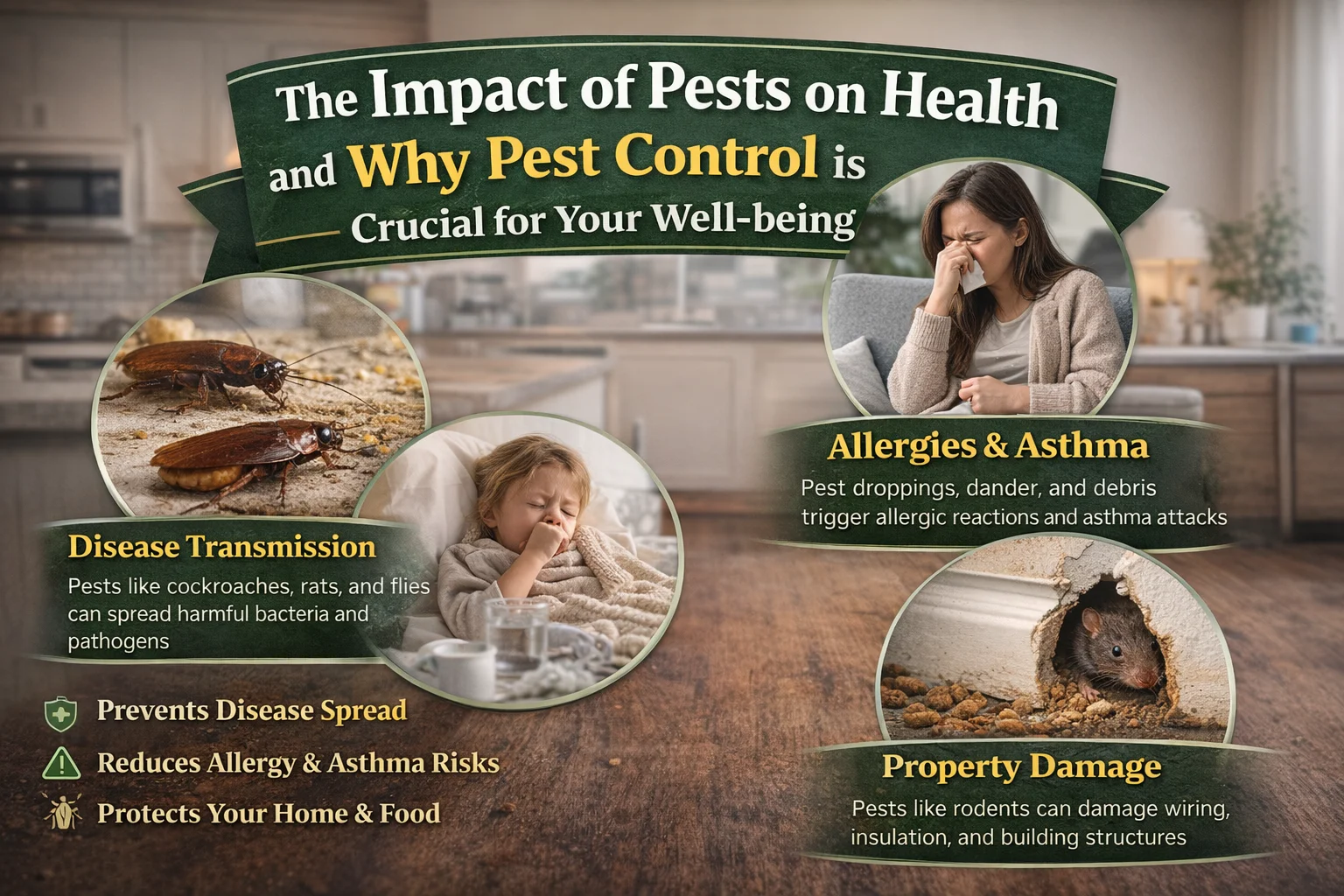 The Impact of Pests on Health and Why Pest Control is Crucial for Your Well-being