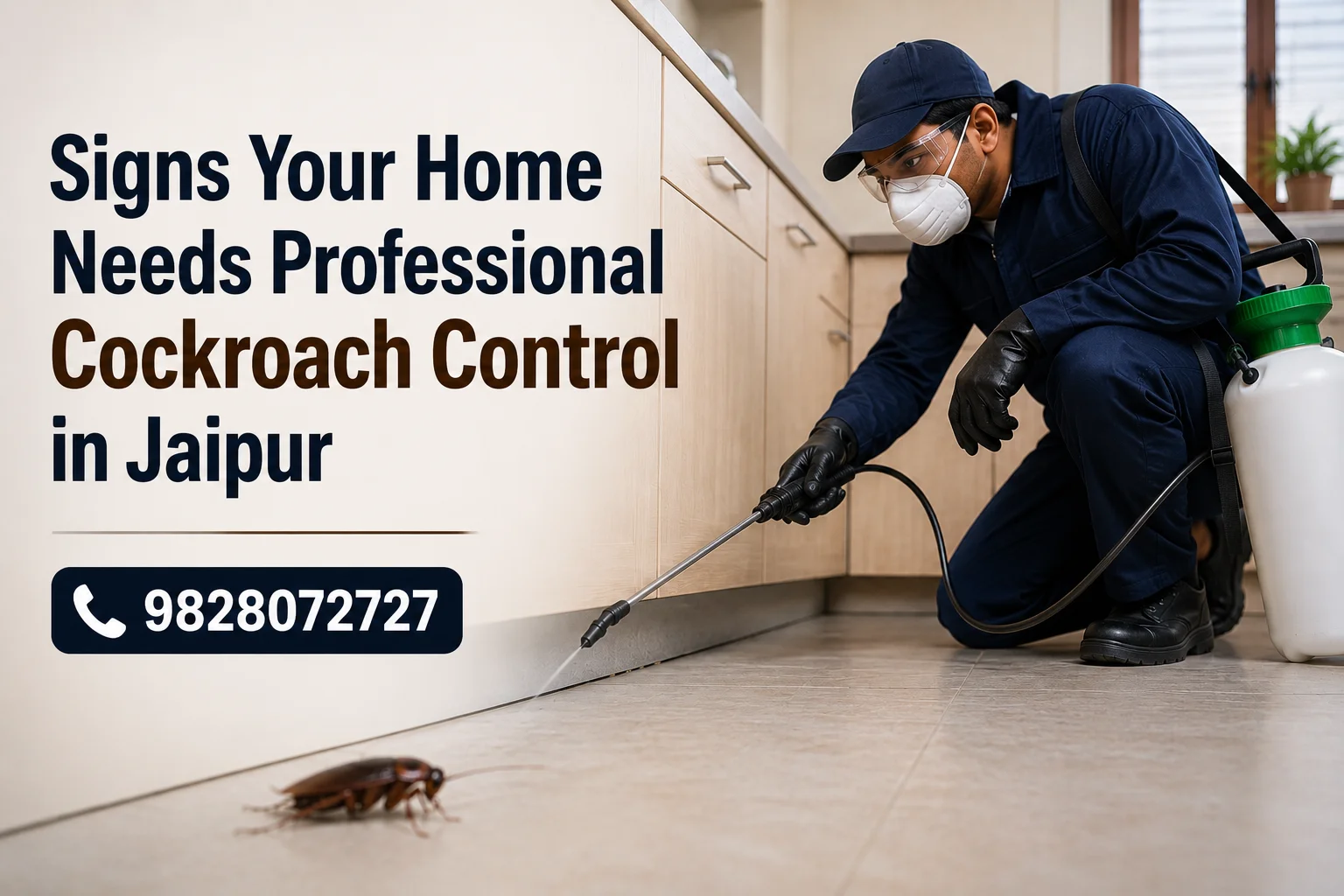 Signs Your Home Needs Professional Cockroach Control Services in Jaipur