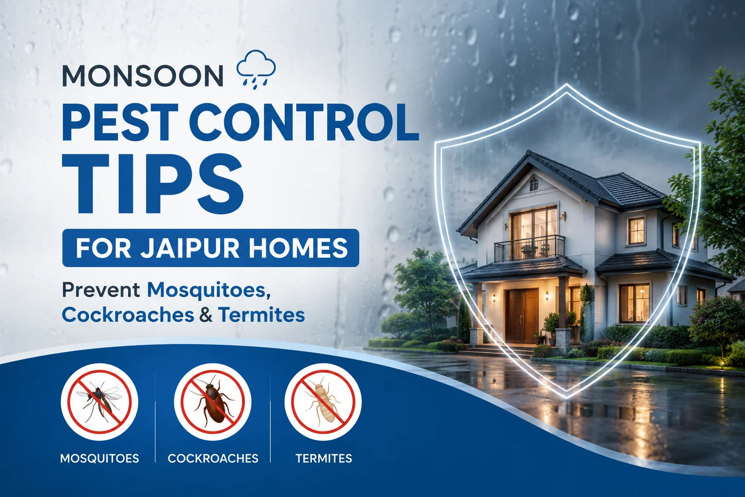 Monsoon Pest Control Tips for Jaipur Homes: Prevent Mosquitoes, Cockroaches & Termites