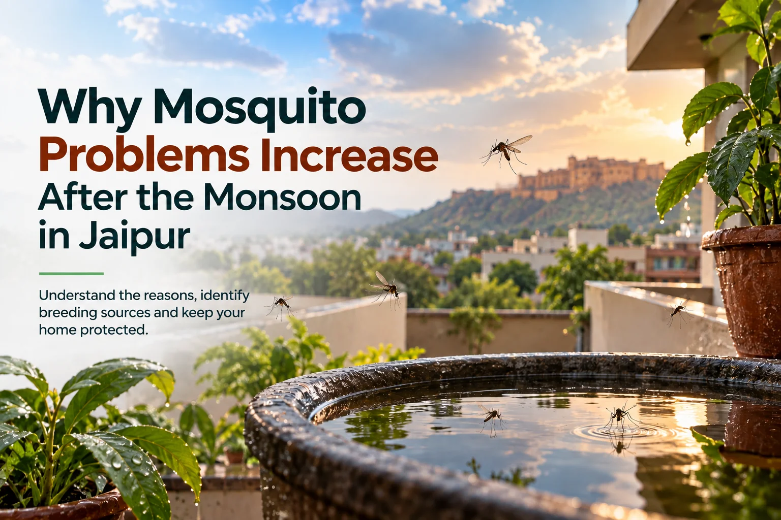Why Mosquito Problems Increase After the Monsoon in Jaipur
